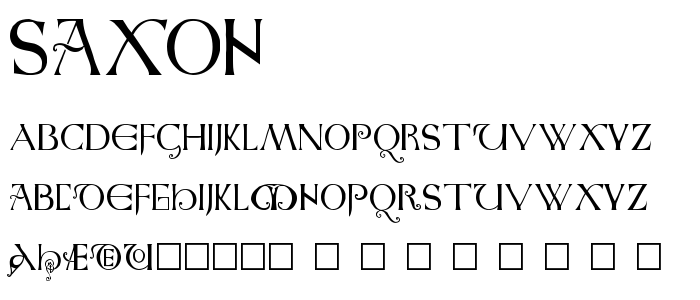 Saxon font