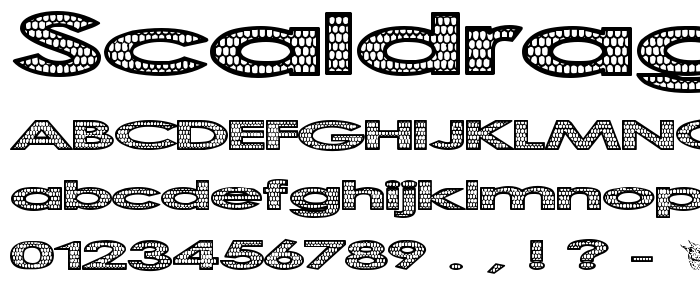 Scaldrag font