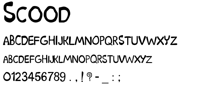 Scood font