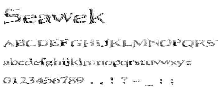 Seawek font