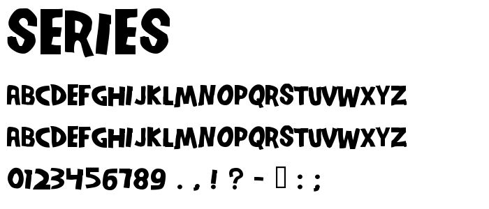 Series font