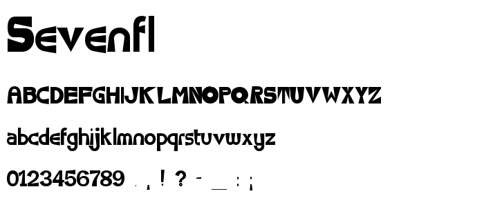 Sevenfl font