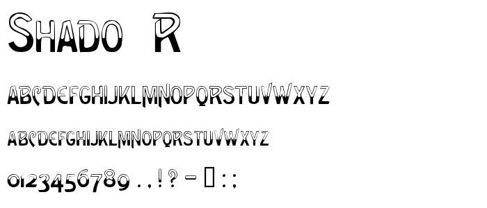 Shado__R font