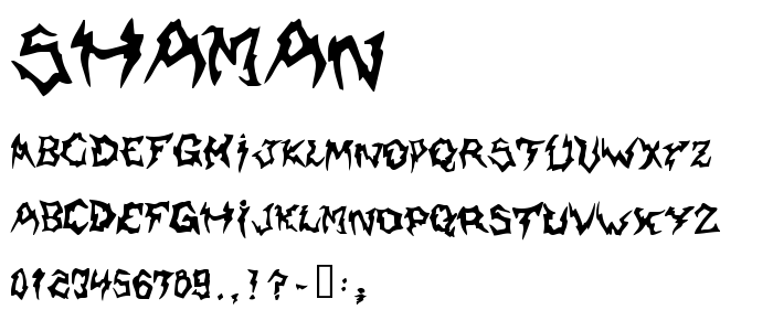 Shaman font