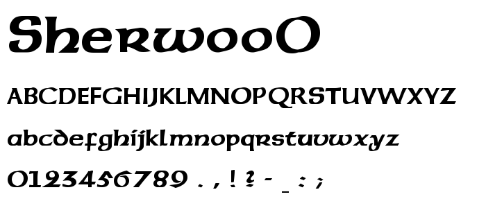 Sherwoo0 font