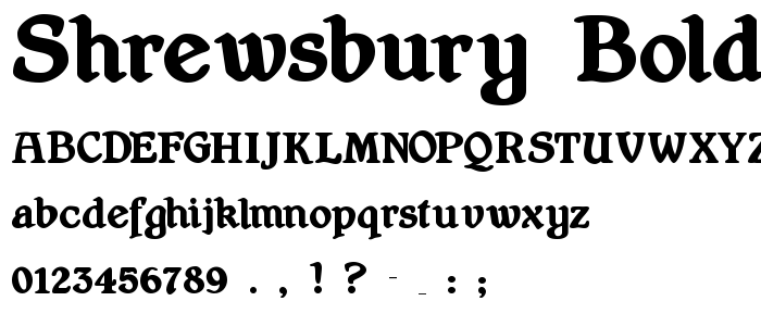 Shrewsbury_Bold font