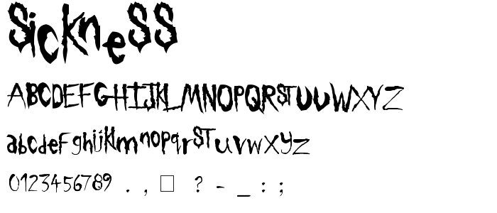 Sickness font