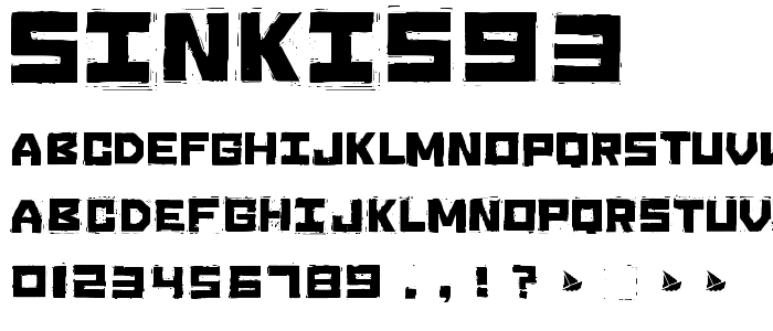 Sinkis93 font