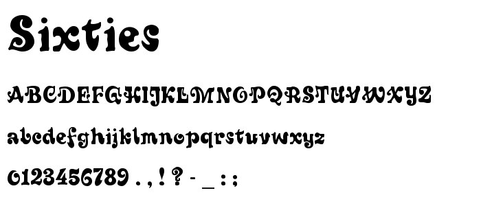 Sixties font