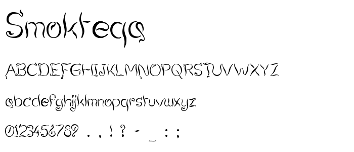 Smokteqa font