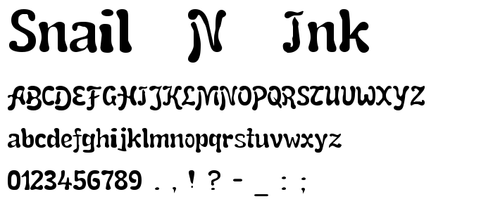 Snail__N__Ink font