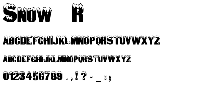 Snow___R font