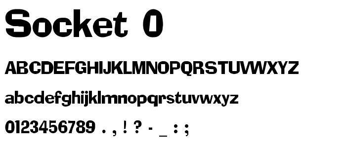 Socket_0 font