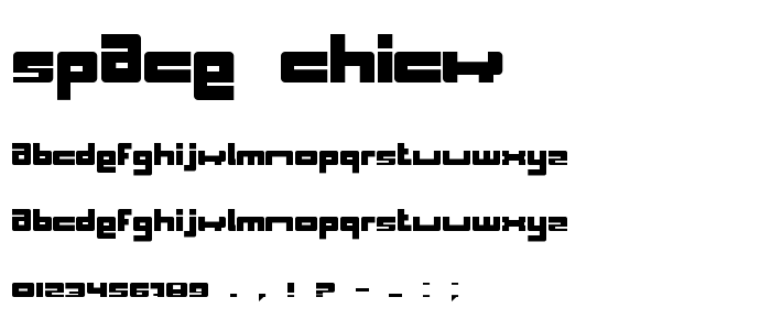 Space_Chick font