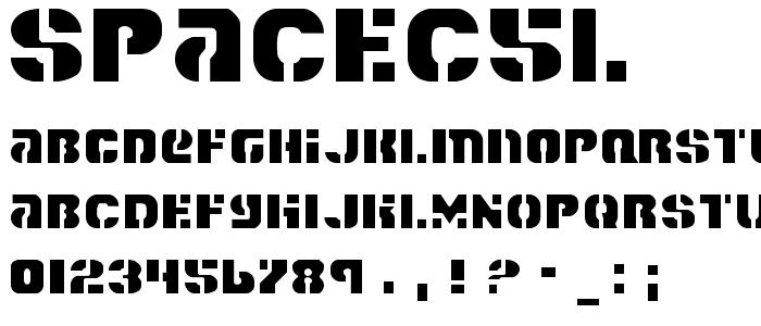 Spacec5l font