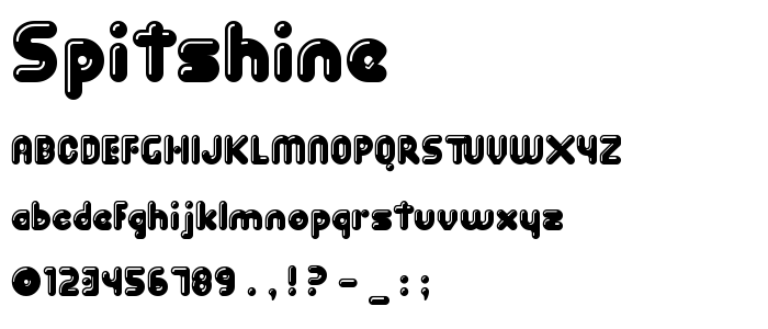Spitshine font