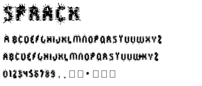 Sprack font