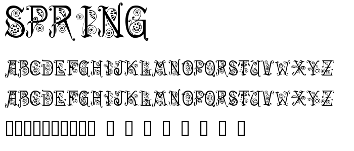 Spring font