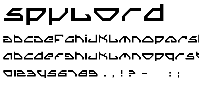 Spylord font