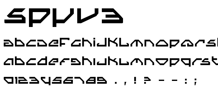 Spyv3 font