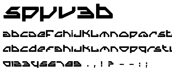 Spyv3b font