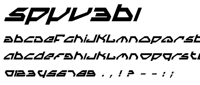 Spyv3bi font