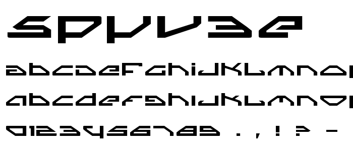 Spyv3e font