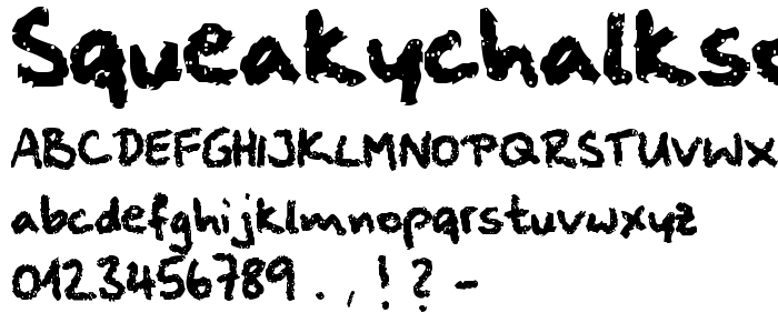 Squeakychalksound font