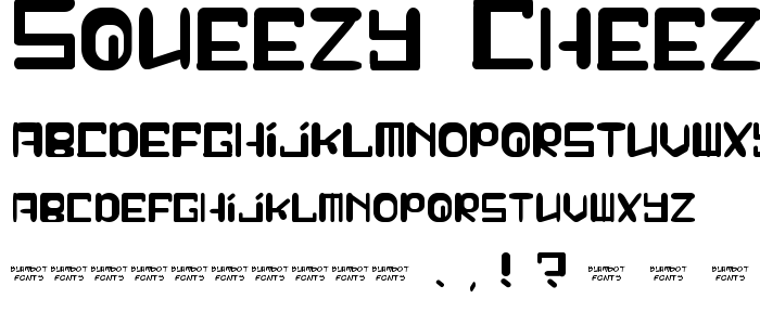 Squeezy_Cheez font