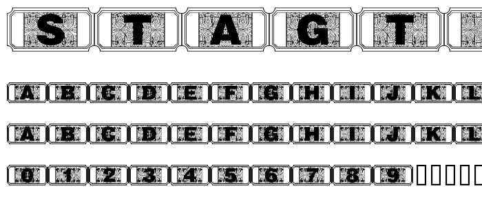 Stagtickets font
