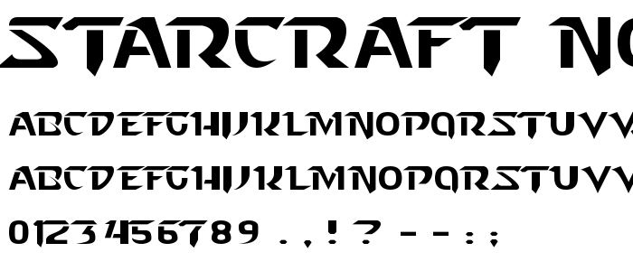 Starcraft_Normal font