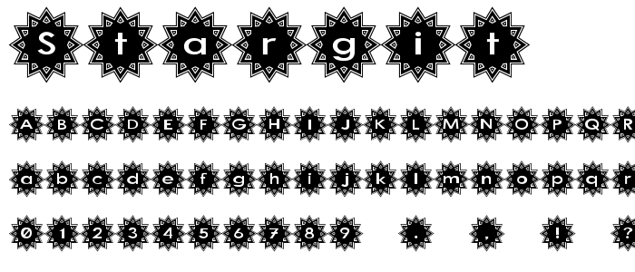 Stargit font