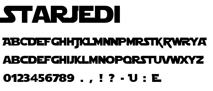 Starjedi font