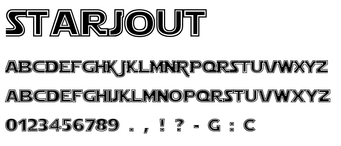 Starjout font