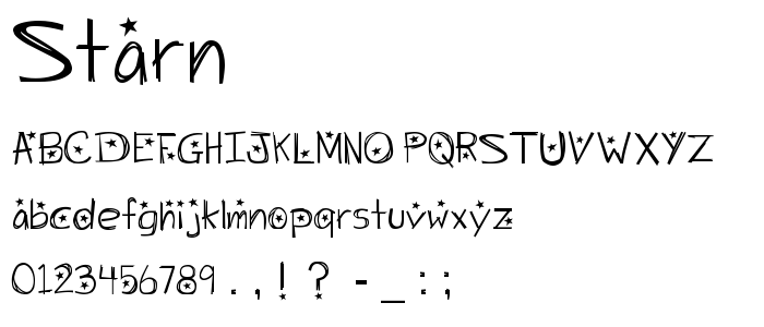 Starn font