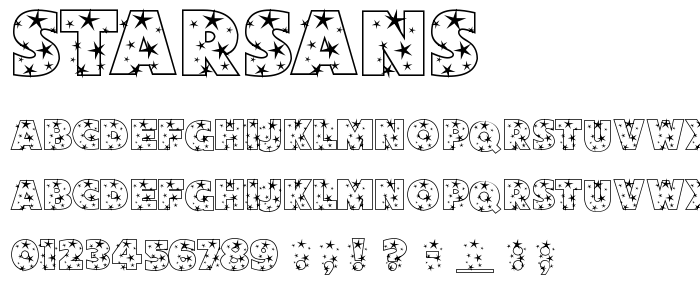 Starsans font