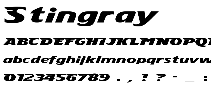 Stingray font