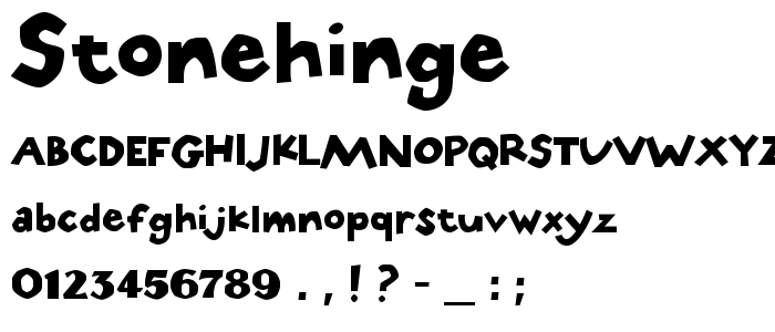 Stonehinge font