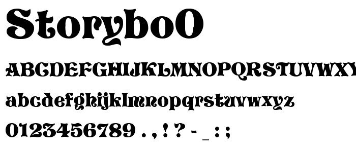 Storybo0 font