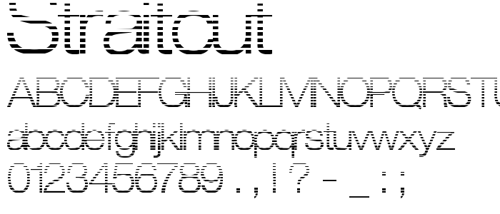 Straitcut font