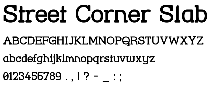 Street_Corner_Slab_Bold font