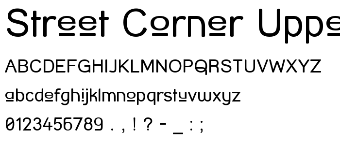 Street_Corner_Upper font