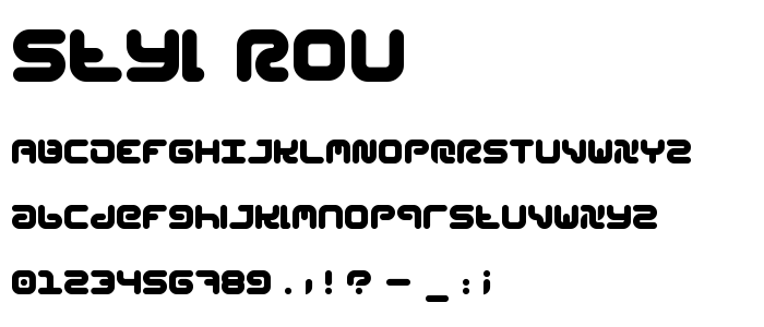 Styl_Rou font
