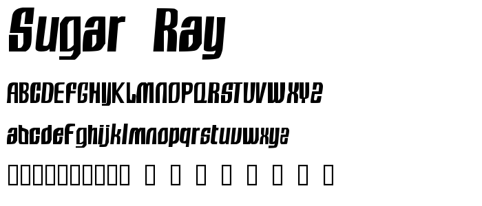 Sugar_Ray font