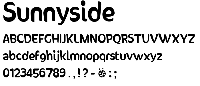 Sunnyside font