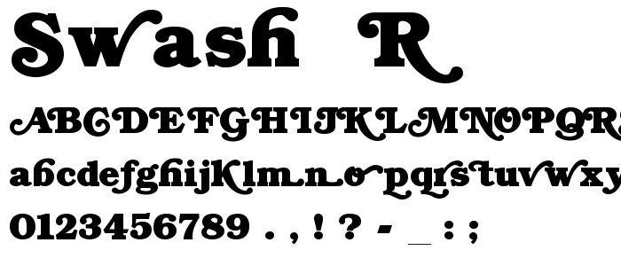 Swash__R font