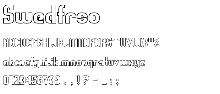 Swedfrso font