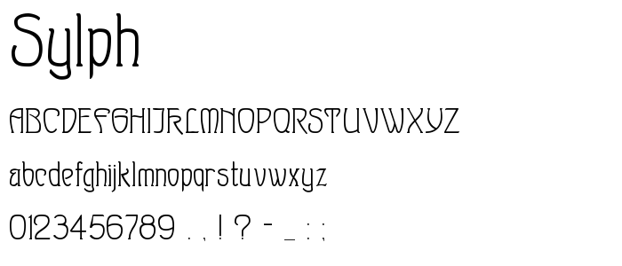 Sylph font