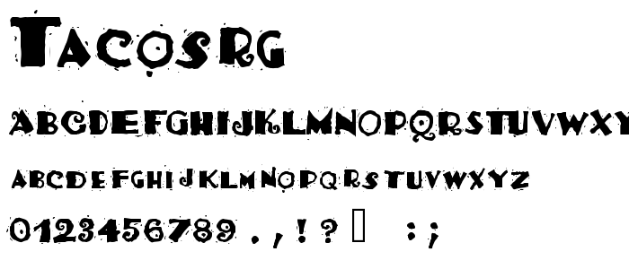 Tacosrg font