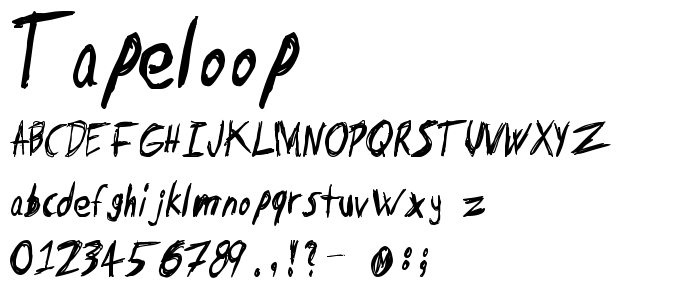 Tapeloop font